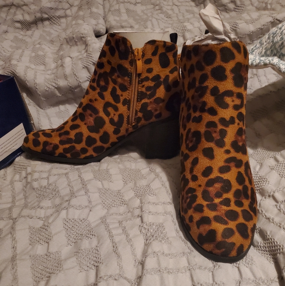 Leopard Booties